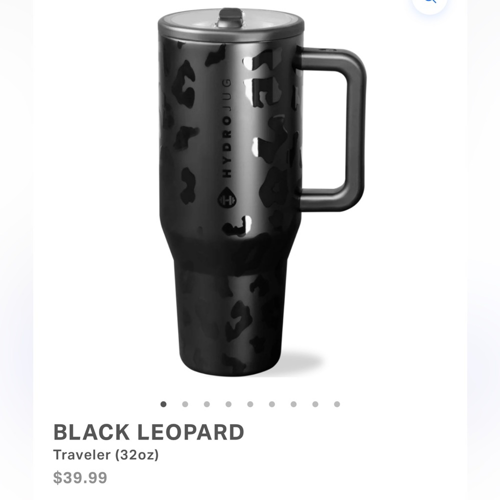 HydroJug Black Leopard Traveler